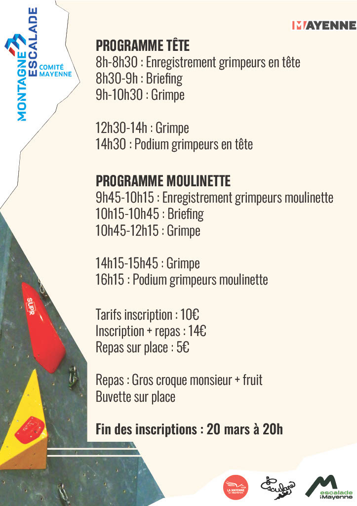 Coupe des grands grimpeurs - programme